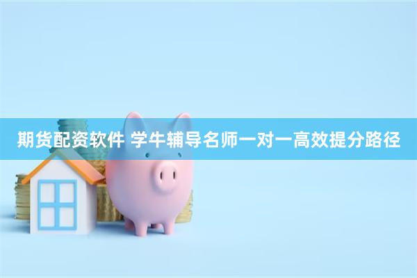 期货配资软件 学牛辅导名师一对一高效提分路径