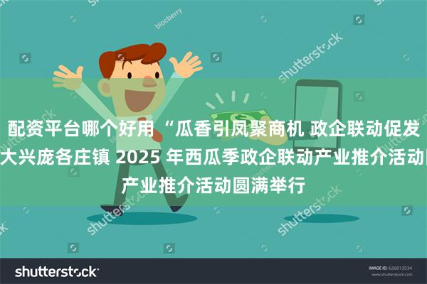 配资平台哪个好用 “瓜香引凤聚商机 政企联动促发展”北京大兴庞各庄镇 2025 年西瓜季政企联动产业推介活动圆满举行